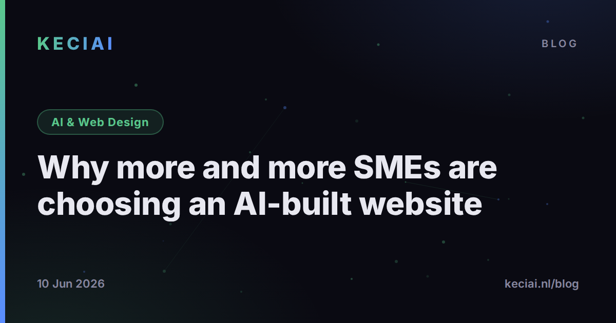 Why more and more SMEs are choosing an AI-built website