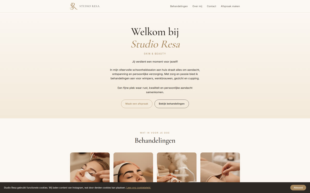 Studio Resa website