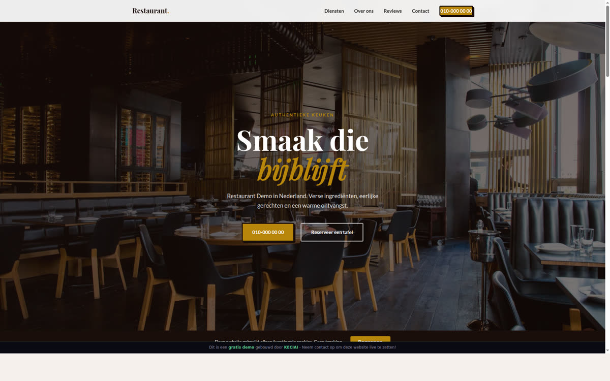 Restaurant en horeca template preview